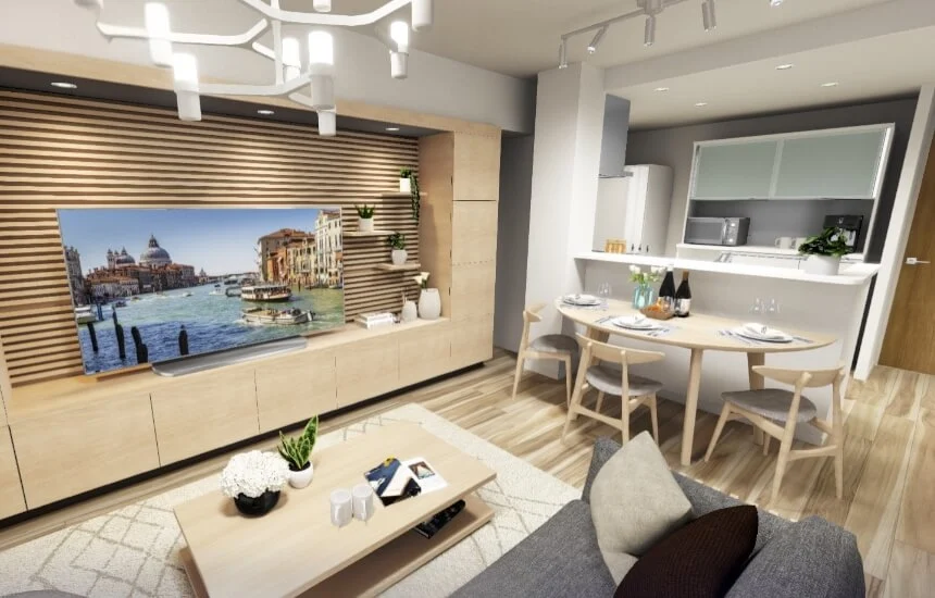 田の字プランのリビングイメージ