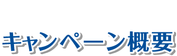 キャンペーン概要 OVERVIEW