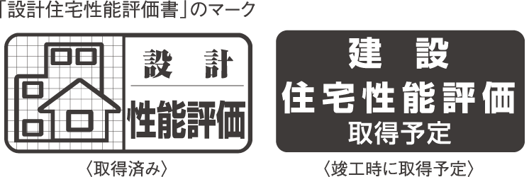 「設計住宅性能評価書」のマーク