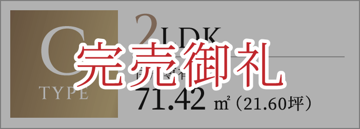 Cタイプ　完売御礼
