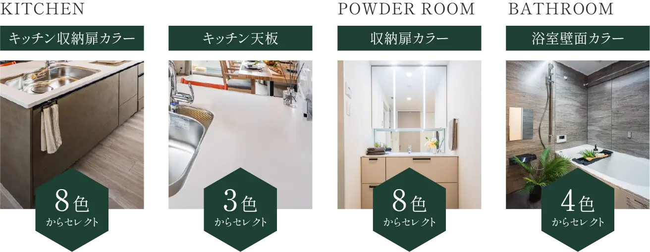 KITCHEN POWDERROOM BATHROOM