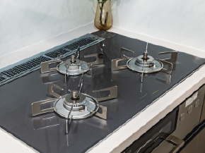 センサー付き3口ガスコンロ