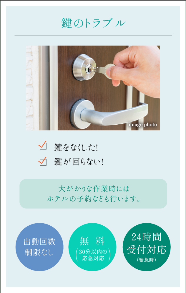 鍵のトラブル