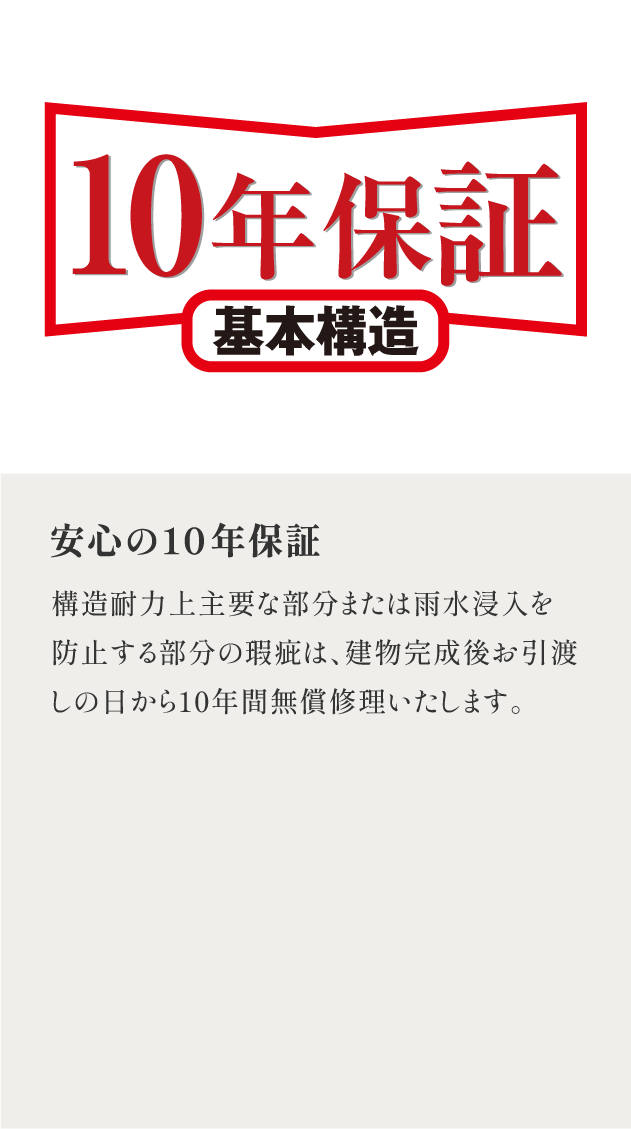 安心の10年保証