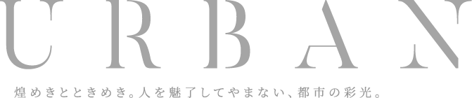 煌めきとときめき。人を魅了してやまない、都市の彩光。