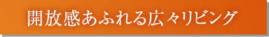 開放感あふれる広々リビング