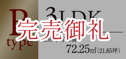 Bタイプ 完売御礼