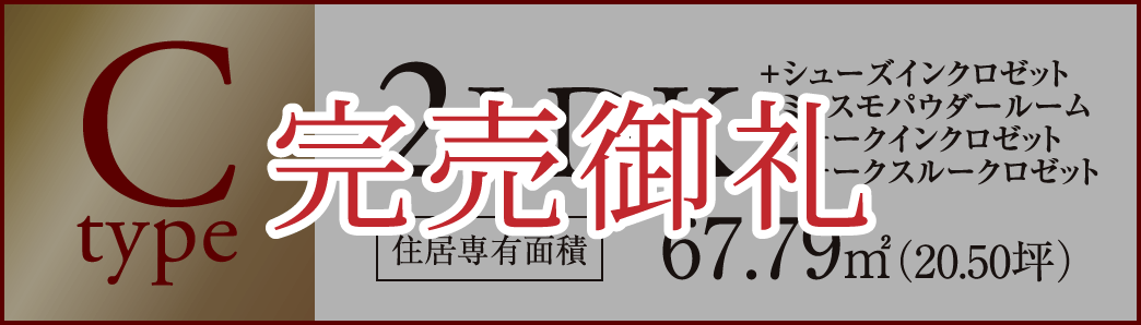 Cタイプ　完売御礼