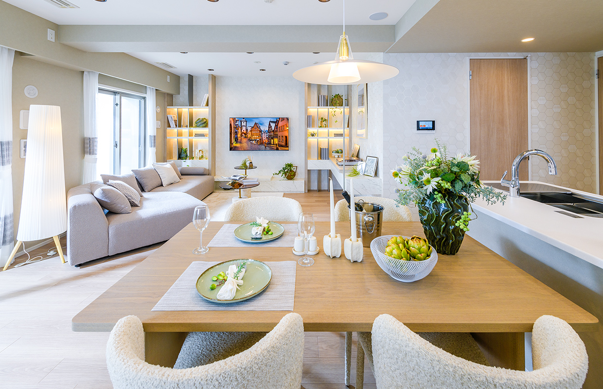 Living Dining Kitchen