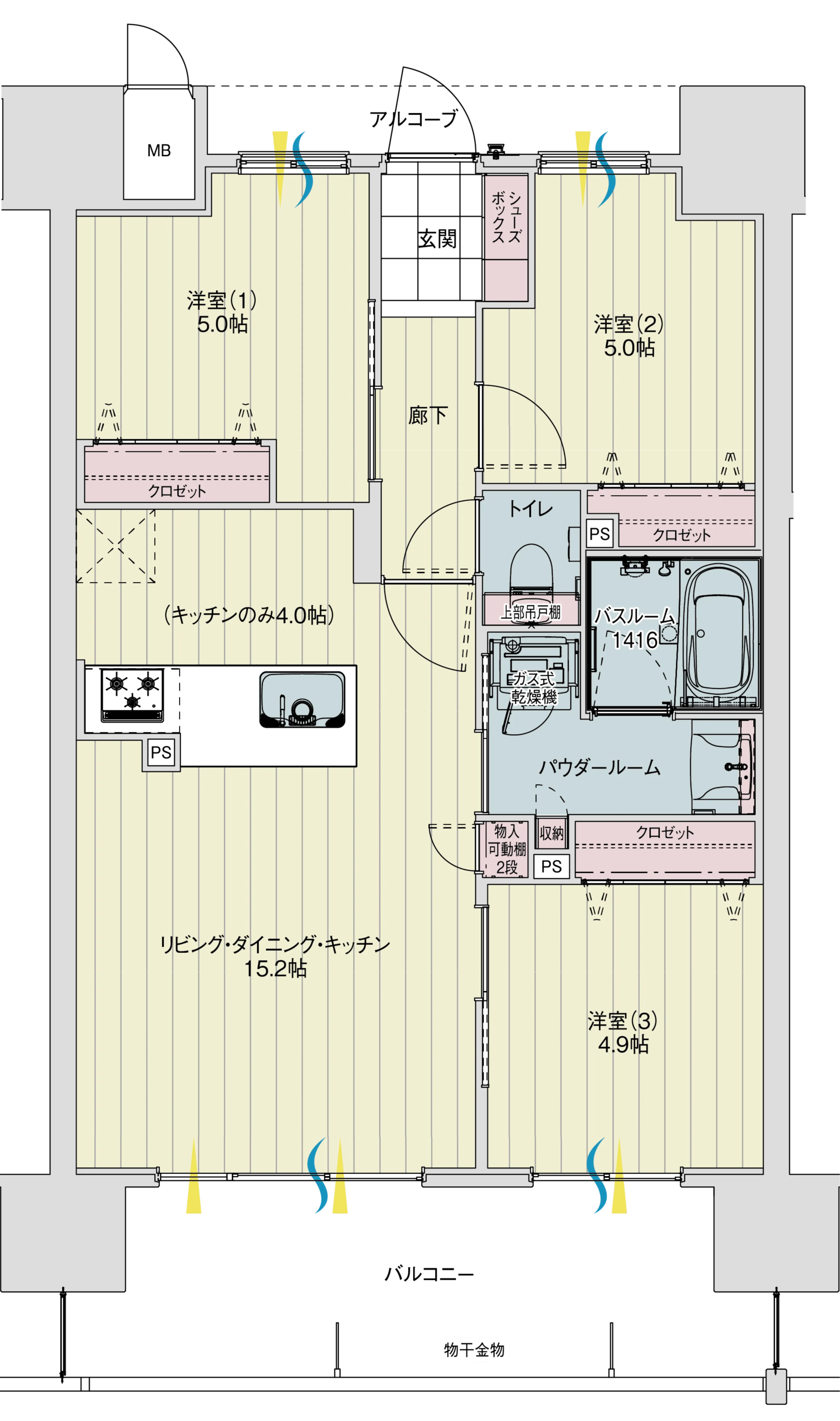 Cタイプの間取り