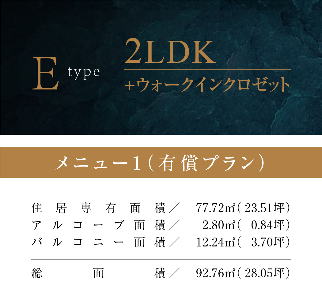 Eタイプ（メニュー1）