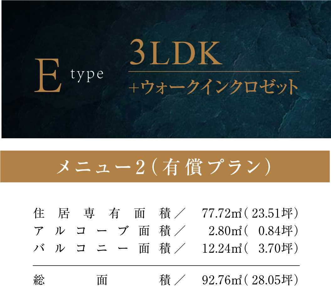 Eタイプ（メニュー2）