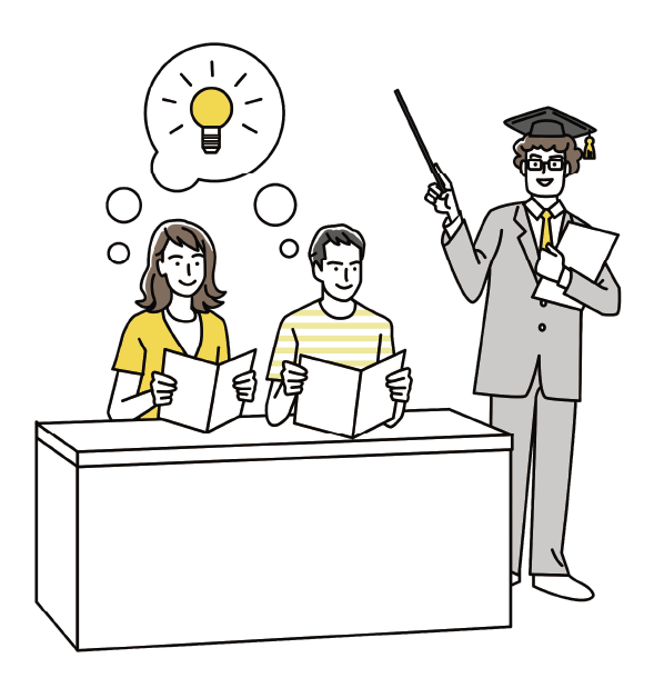 勉強してるイラスト