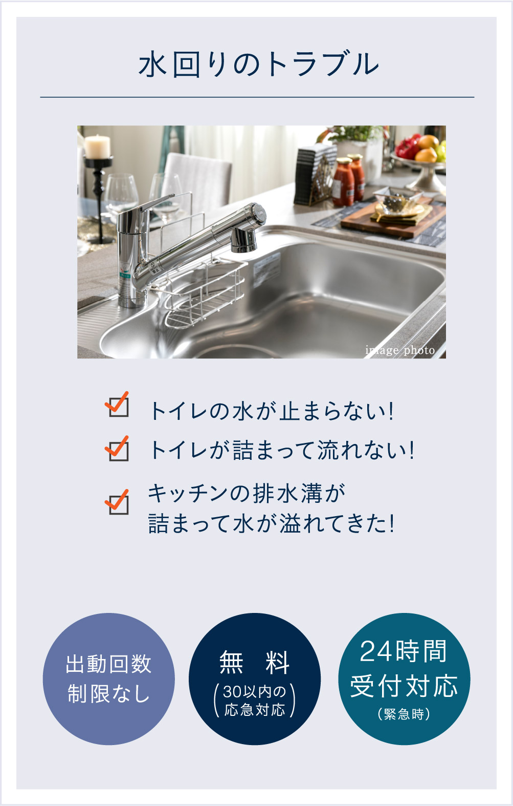 水回りのトラブル