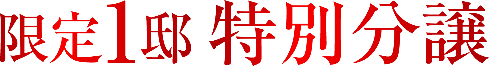 限定1邸 特別分譲
