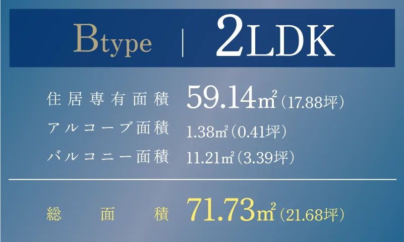 Bタイプ 2LDK