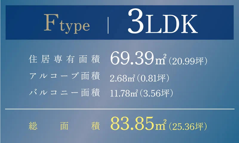 Fタイプ 3LDK