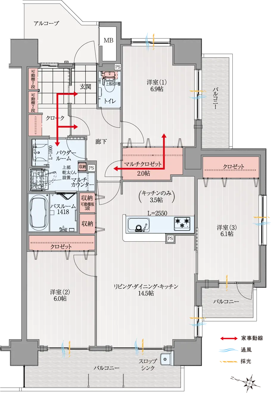Dタイプ3LDK