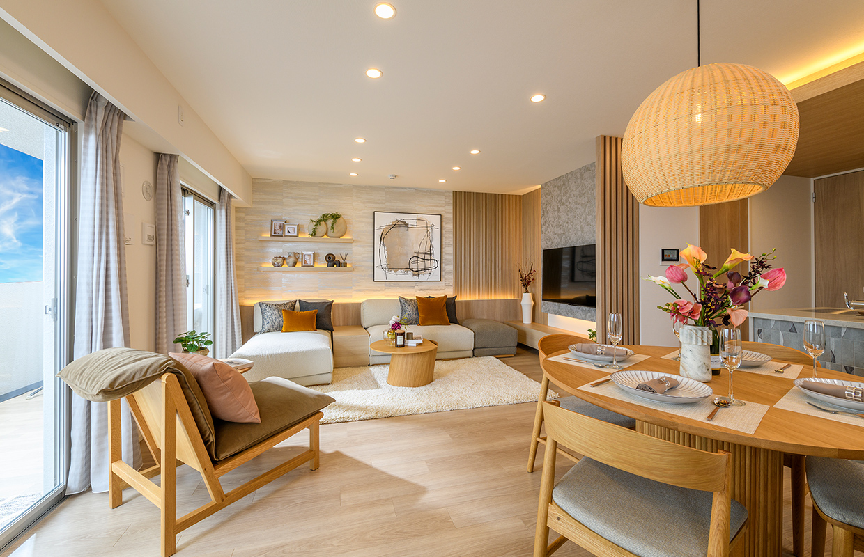 Living Dining Kitchen