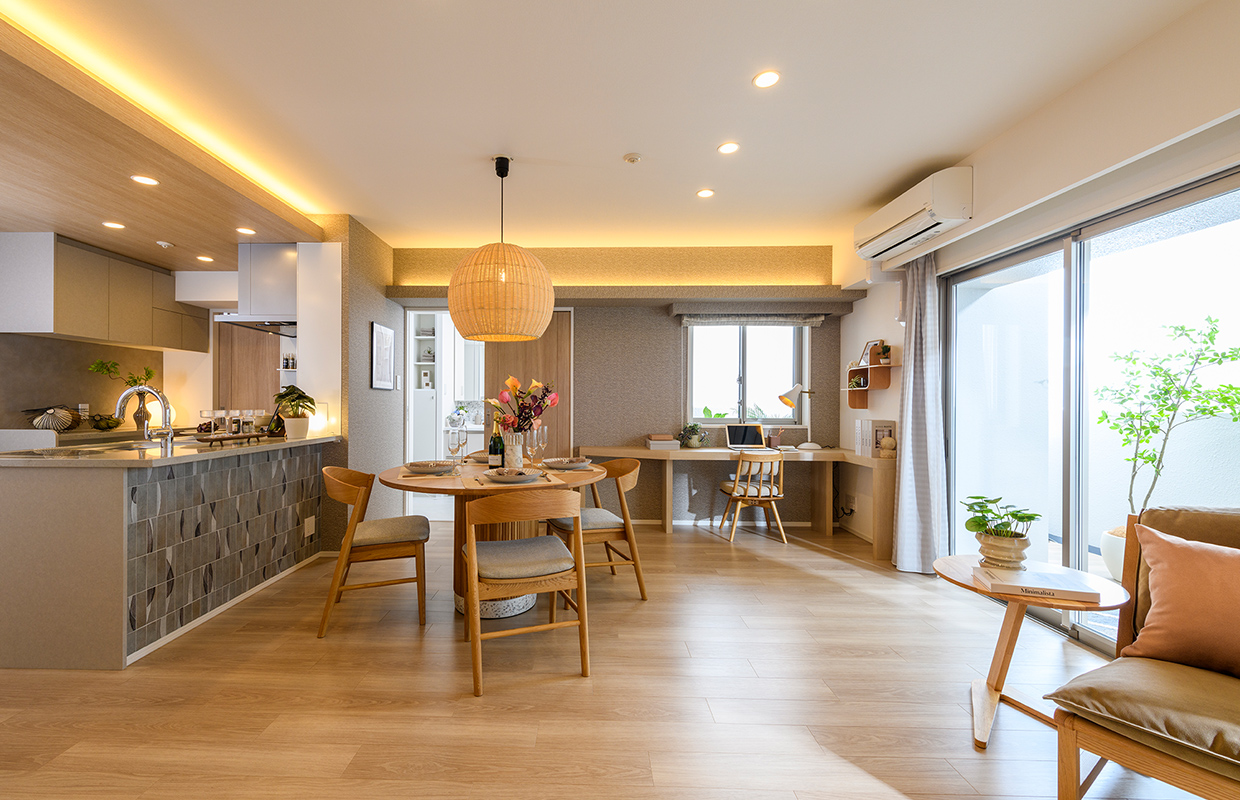 Living Dining Kitchen