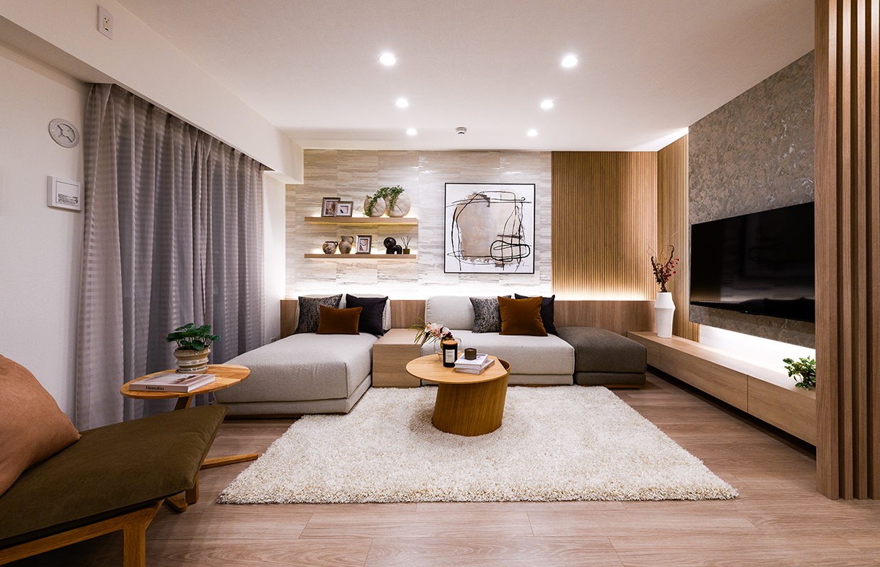 Living Dining Kitchen
