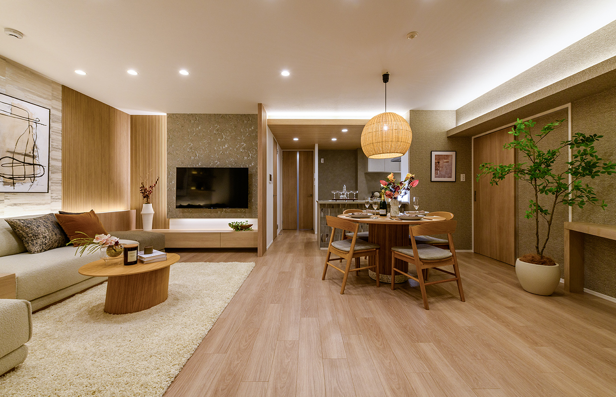Living Dining Kitchen