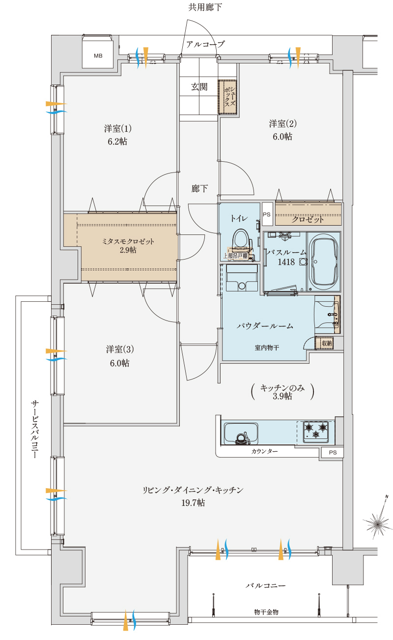 Atype間取り