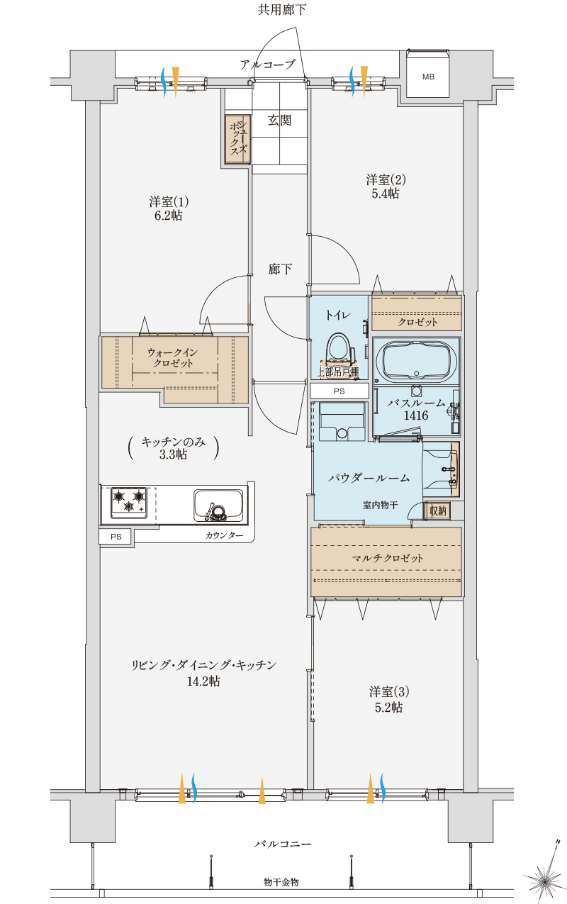 Etype間取り