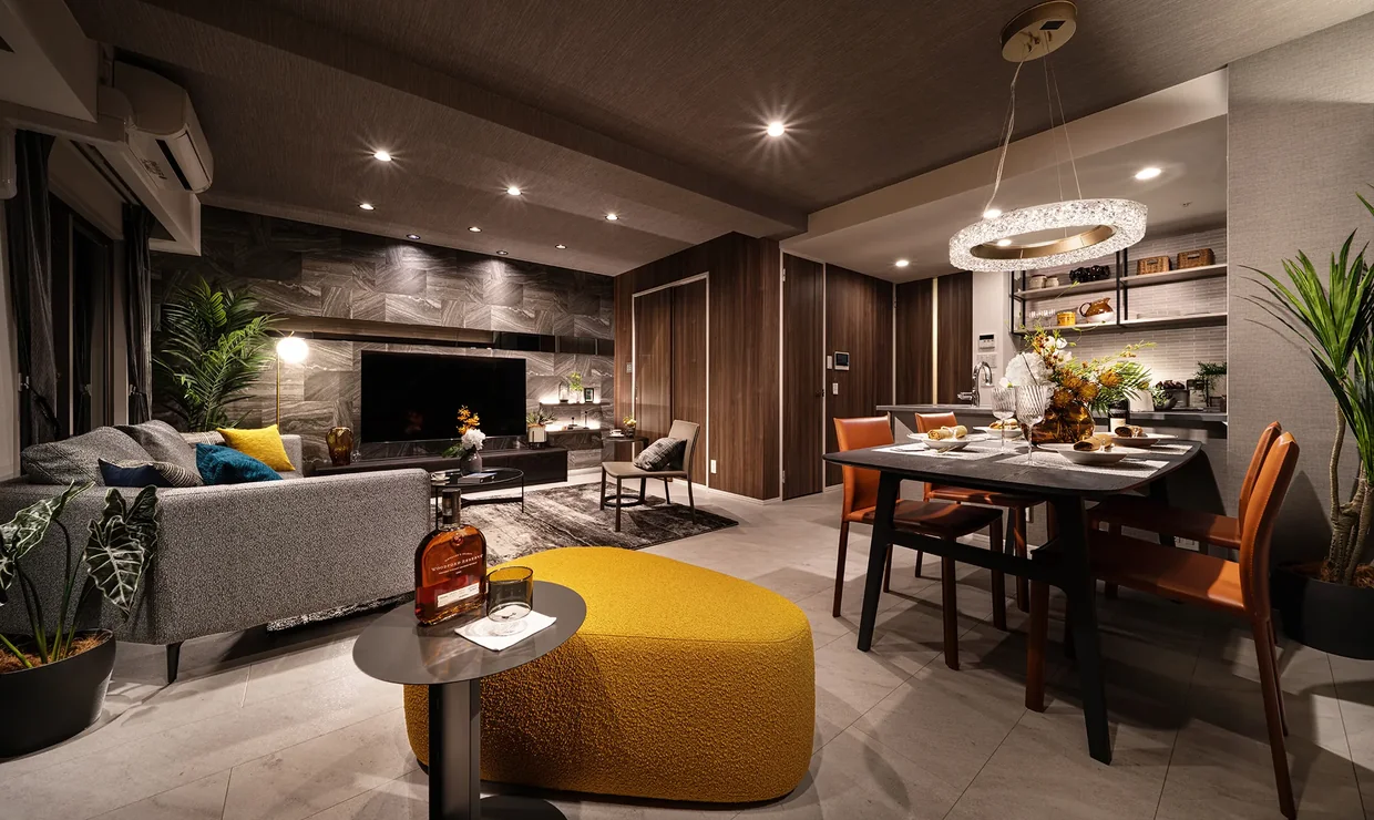 Living Dining Kitchen
