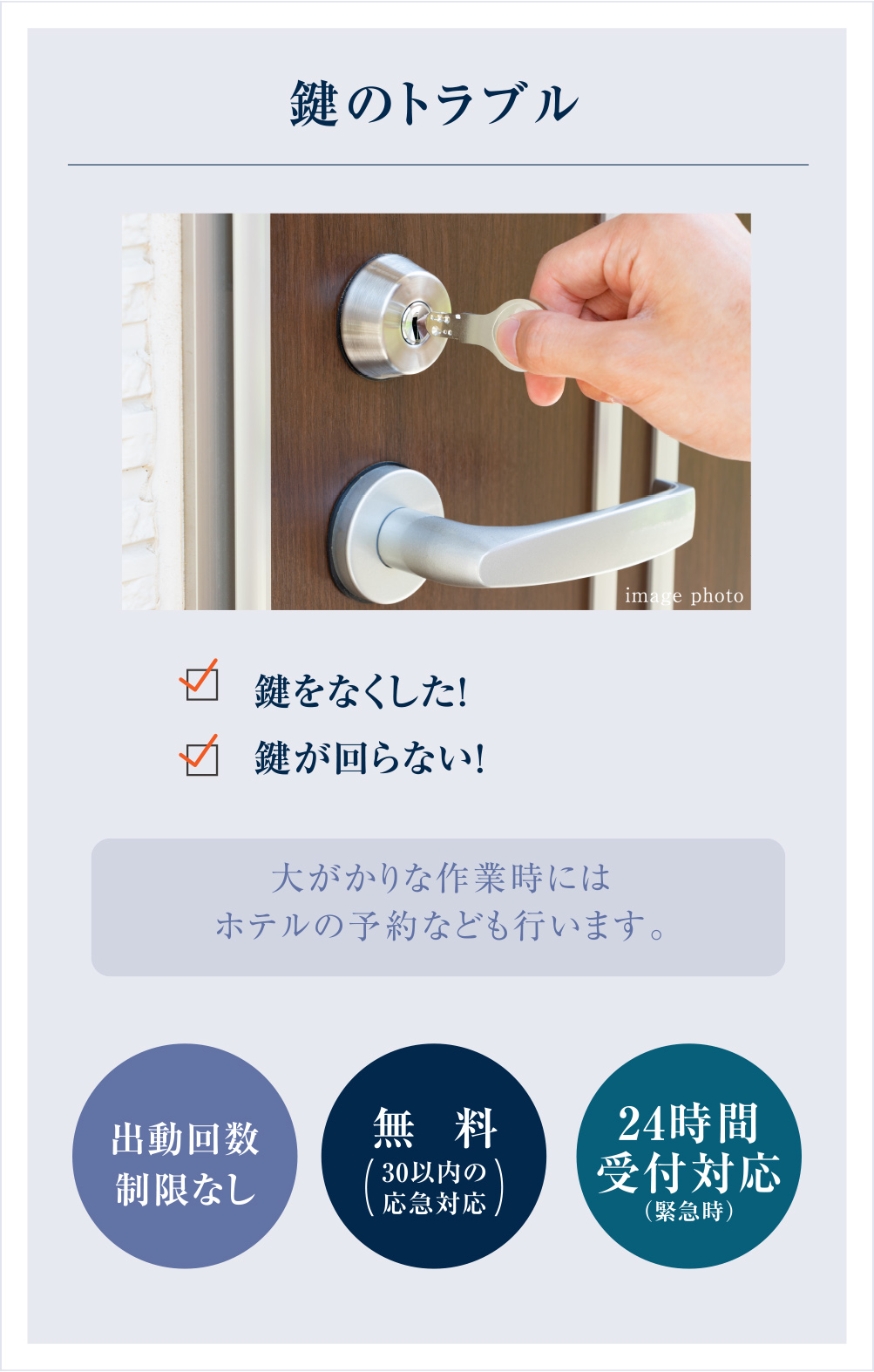 鍵のトラブル