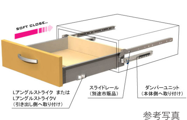 ソフトクローズ機能
