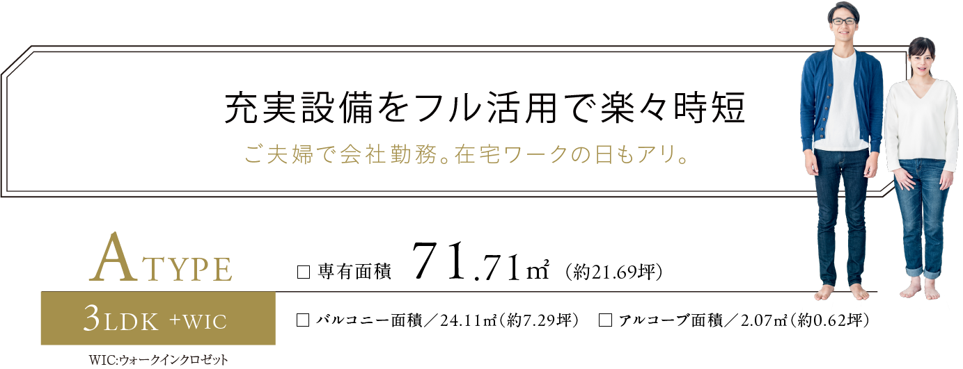 充実設備をフル活用で楽々時短
