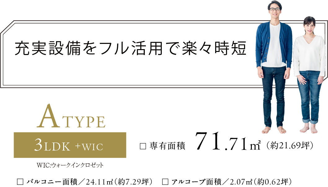 充実設備をフル活用で楽々時短