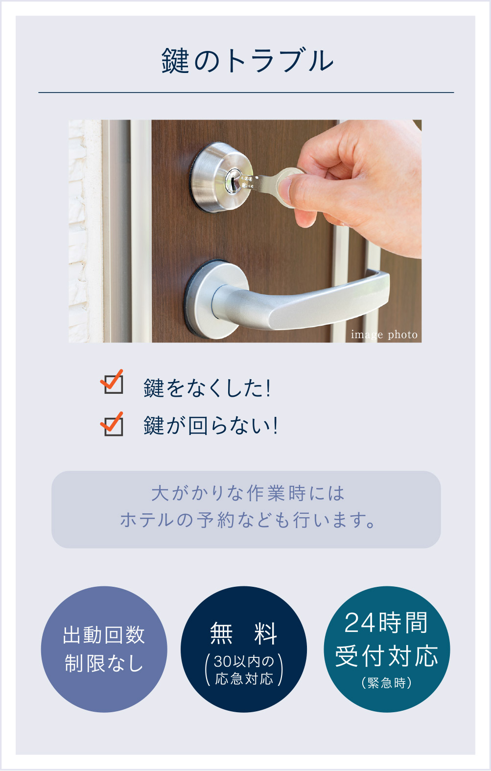 鍵のトラブル
