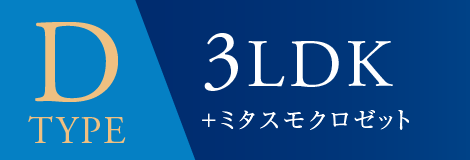 Dtype 3LDK＋ミタスモクロゼット