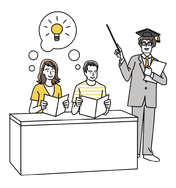 勉強してるイラスト