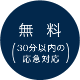 無料（30以内の応急対応）
