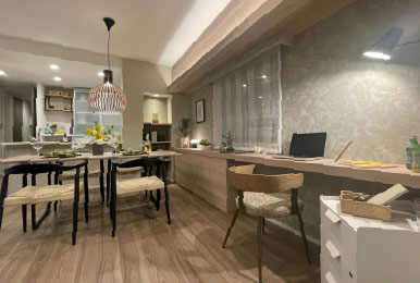 子供を見守れるテレワークスペース