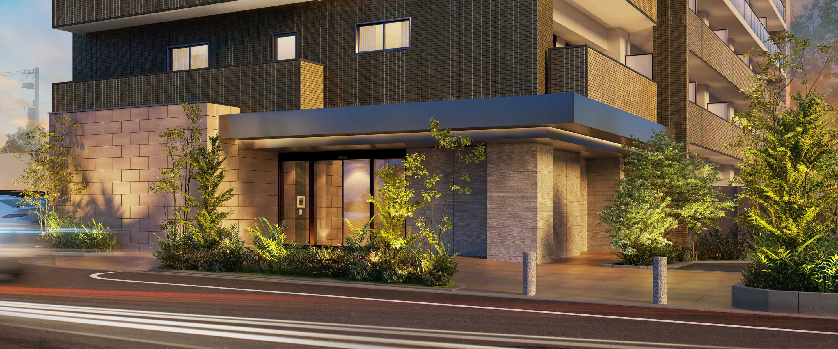 エントランスアプローチ完成予想図