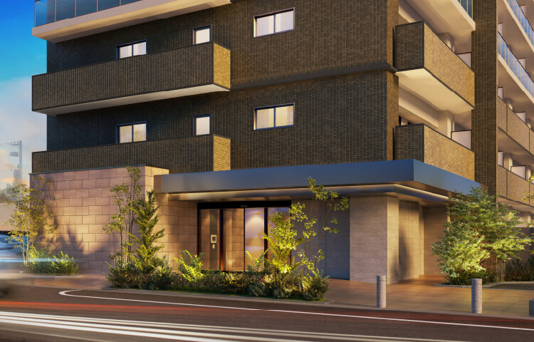 エントランスアプローチ完成予想図