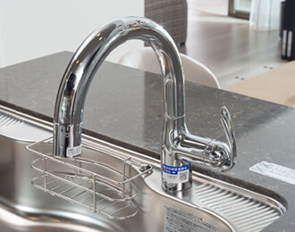 浄水器付きハンドシャワー水栓