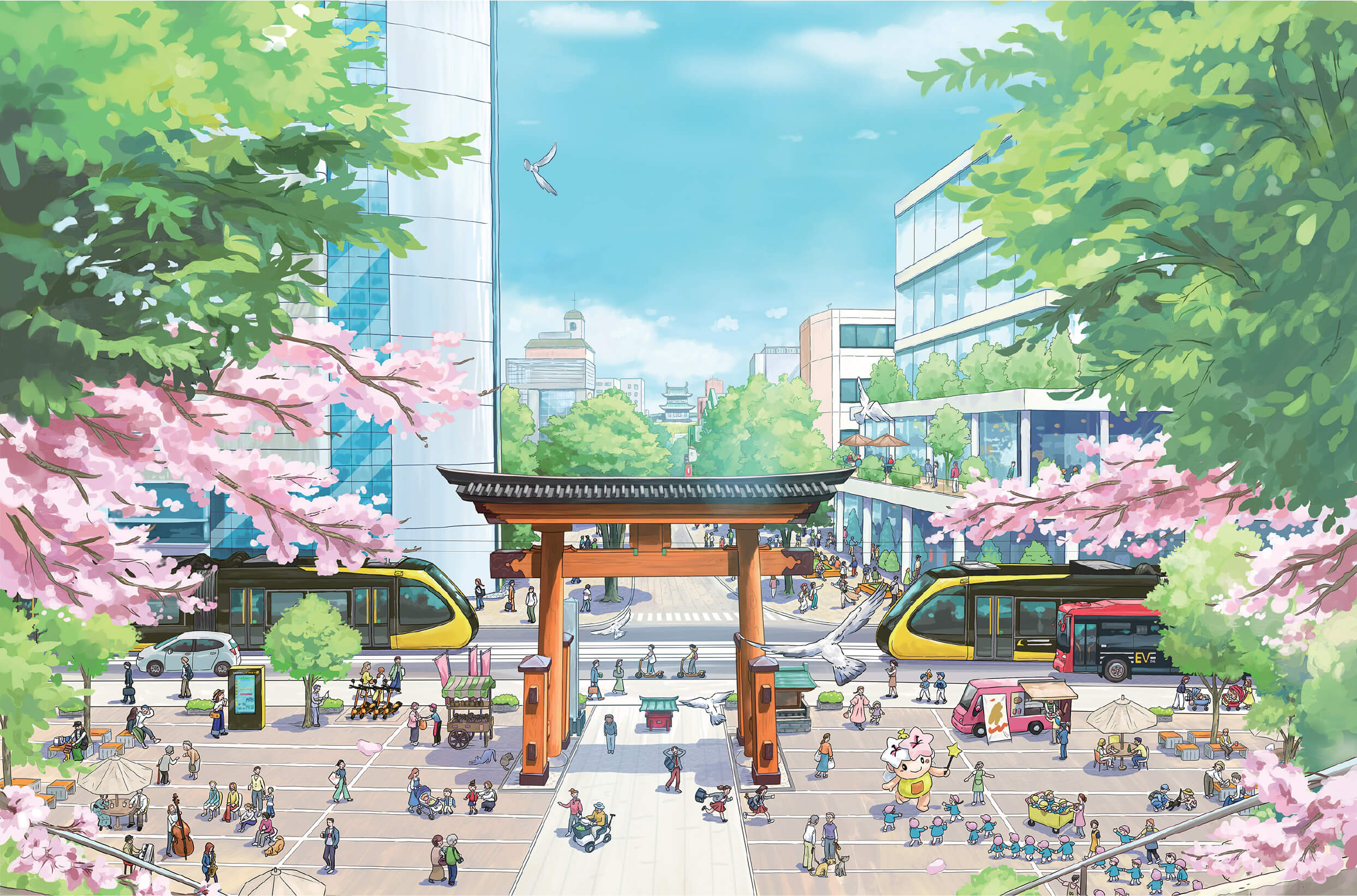駅西側イメージ