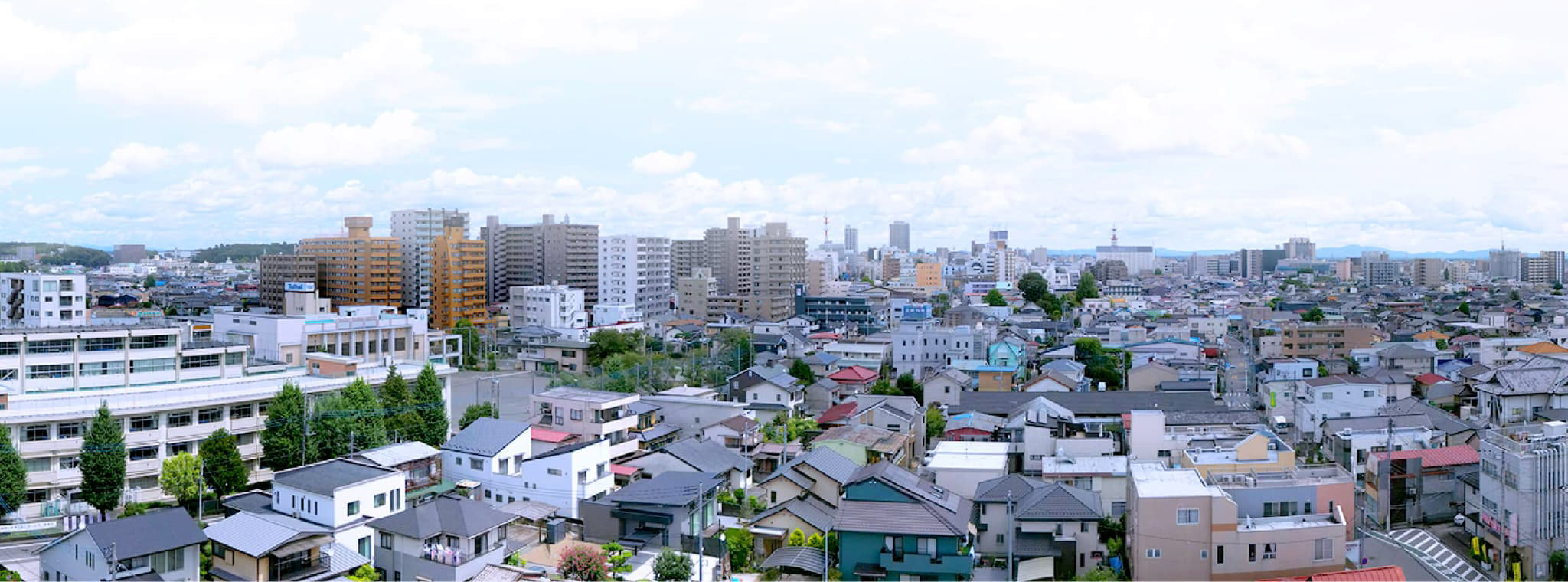 現地上空（10階相当）から撮影した眺望写真（2025年8月撮影）※1