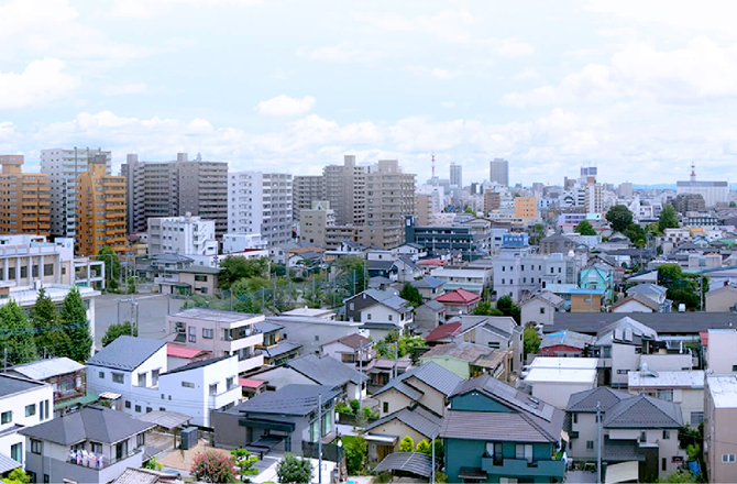 現地上空（10階相当）から撮影した眺望写真（2025年8月撮影）※1