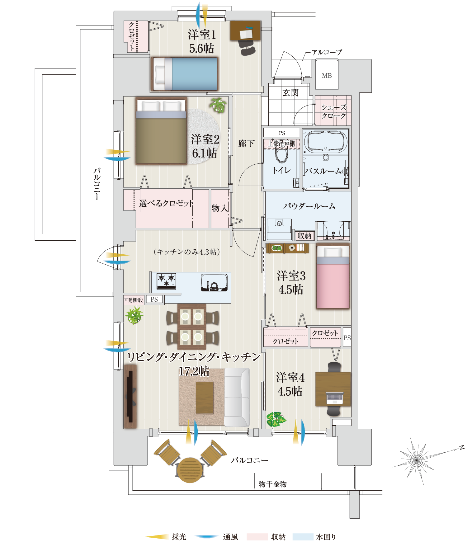 家具レイアウト図面