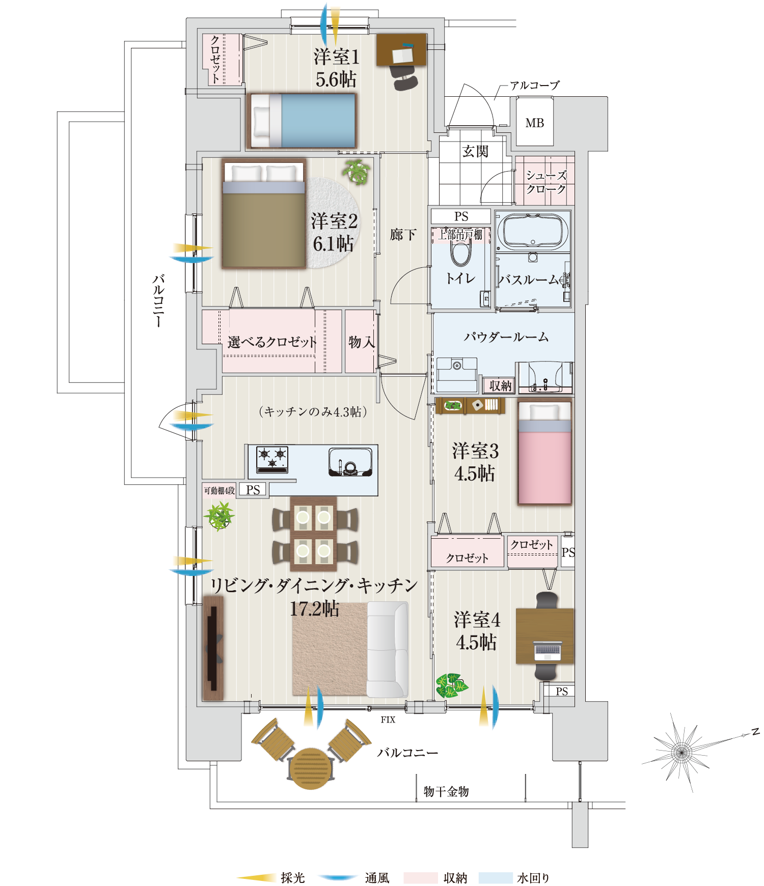 家具レイアウト図面