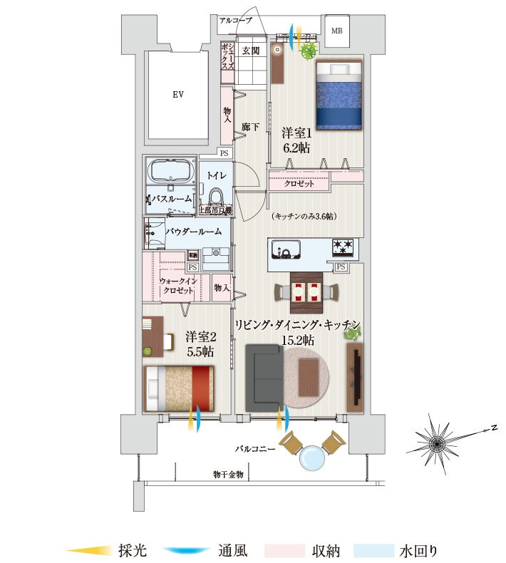 家具レイアウト図面