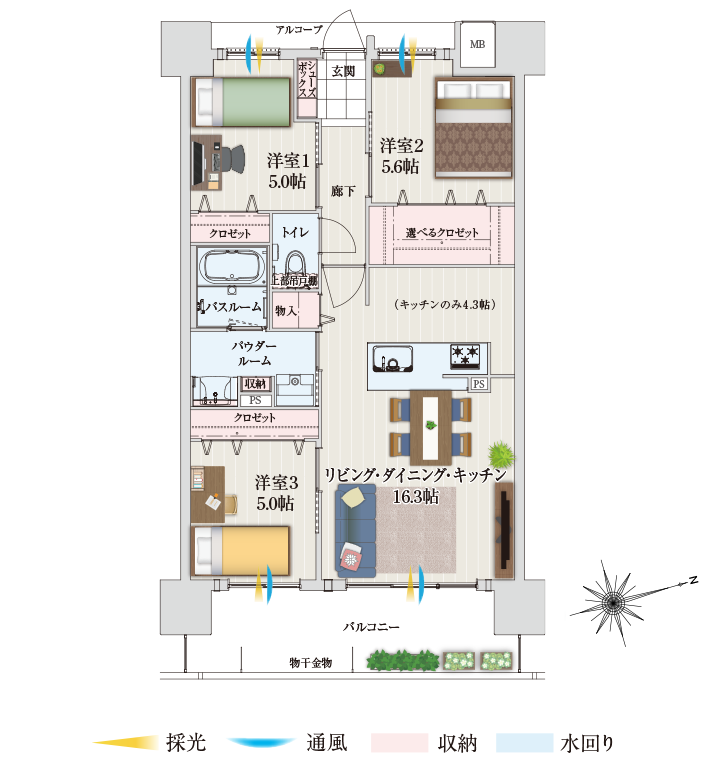 家具レイアウト図面