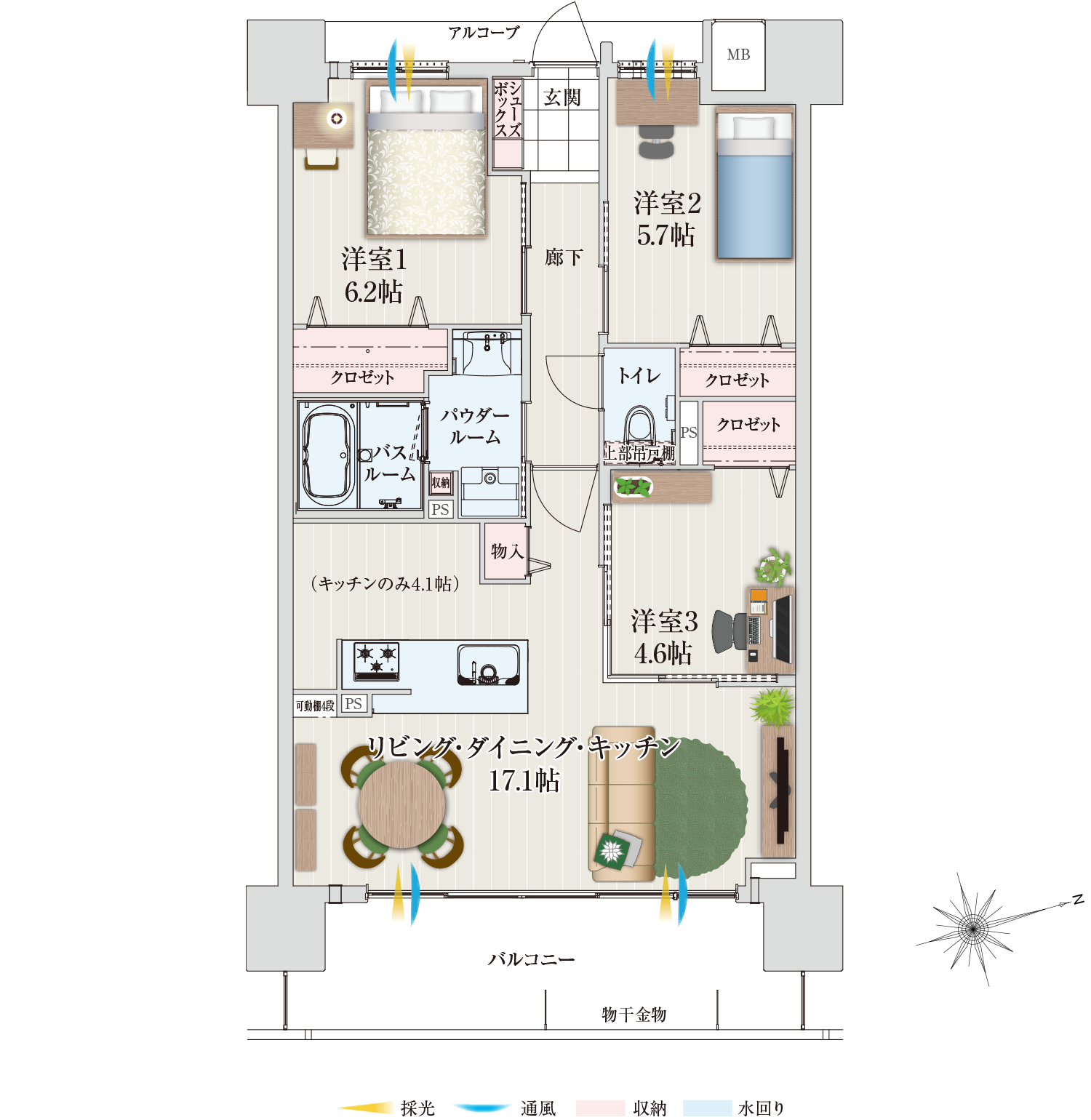 家具レイアウト図面