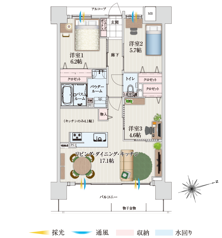 家具レイアウト図面